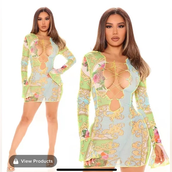 Mini Dress Melissa Mesh Dress - Picture 1 of 11